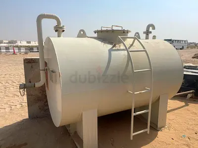 Used Plastic Water-Filled Road Barriers — Bulk Lot and Used Diesel tank 500G