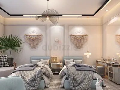 Peaceful Neoclassic | Girls’ Bedroom for Two — Dubai