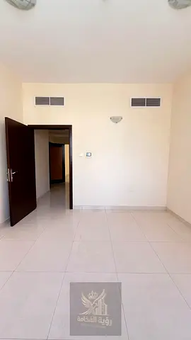 Beautiful 1-bedroom apartment in Al Nabba, central AC, fingerprint entrance gate, prime location. Annual rent: AED 27,000.
