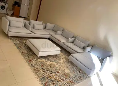 Almost brand new Condition Ikea Sodhremn Corner Ushape Sofa light gray without footstool