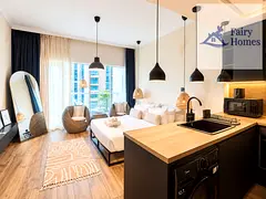 Furnished Studio | Burj Al Nujoom | Balcony | Burj Khalifa View