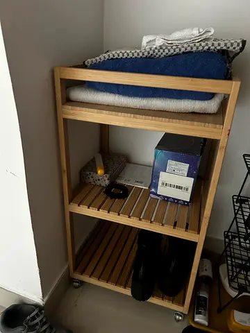 Small Bamboo Multi-Purpose Storage Shelf