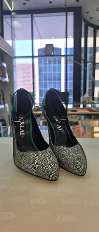 Silver glitter high heel pumps - size available