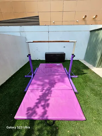 Gymnastics Training Bar with Landing Mat - Dawson Sports