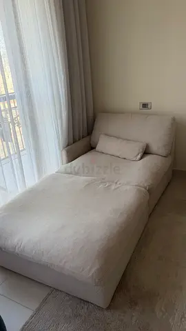 Beige day lounger couch from home center