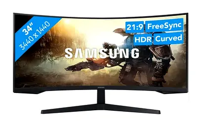 Samsung Odyssey G5 34 Inch Curved Ultrawide 165Hz WQHD 3440X1440 1ms AMD FreeSync Gaming Monitor