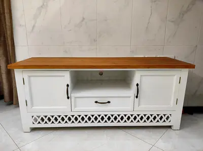 White Wooden TV Stand