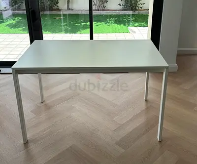 Dining table, white, 125X75 cm