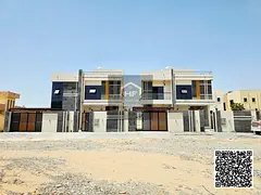 Luxury Villa in Al Rawda 1 – Ajman | Two Floors + Roof + External Annex | 5 Master Bedrooms | Free