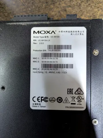 Moxa UC-8410A Industrial Serial-to-Ethernet Converter (used)