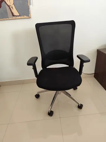 *MOVING SALE* Ergonomic Black Mesh Office Chair with Adjustable Arms