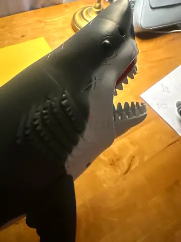 Big shark (megalodon) toy with movable mouth 35+cm