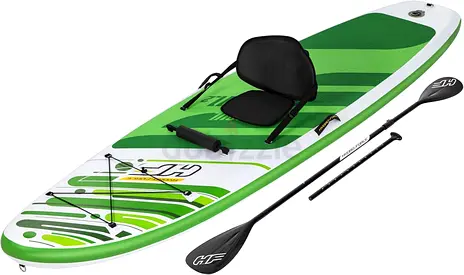 Hydro-Force SUP Inflatable Stand Up Paddle Board Complete Set with Kayak Conversion Kit