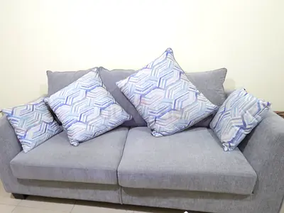 Sofa Set & side glass table for sale