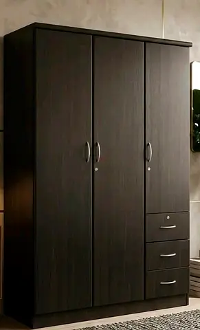 Brand new dark brown colour 3door wardrobe