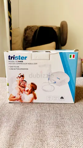 Trister Econeb Piston Compressor Nebulizer Inhaler with Saline Solution