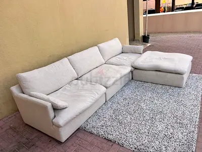 Home Center feather filled Sofa Beige