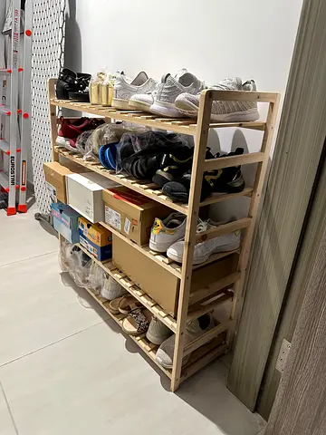 Home Centre Bamboo Shoe Rack