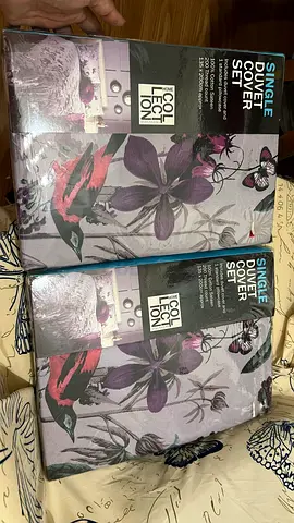 2 Brand new single duvet cover sets with floral bird print (pack of 2) - Debenhams