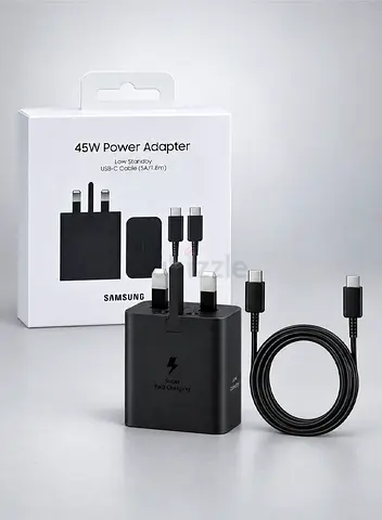 Samsung 45W Power Adapter with USB-C to USB-C Cable
