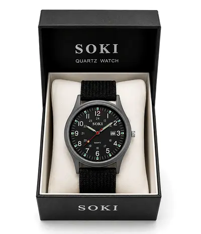 Nylon Strap Analog Wristwatch