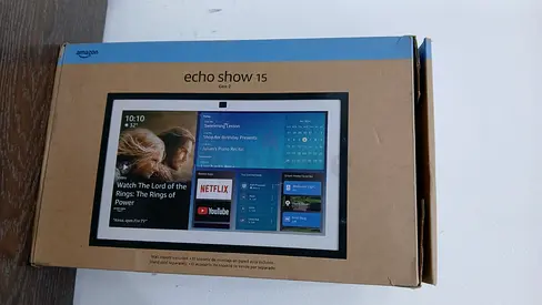 AMAZON ECHO SHOW 15 (2ND GEN) SMART DISPLAY WITH ALEXA & FIRE TV BLACK