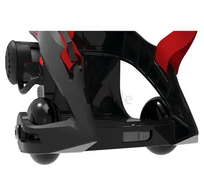 Kids 3-Wheel Scooter Replacement Deck with Rear Wheels and Brake (Black/Red)