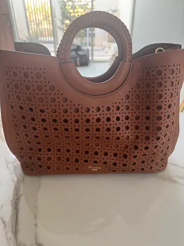 Dune (London) handbag with braided handles
