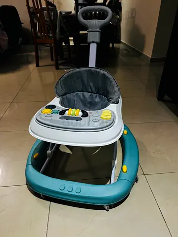 Baby Walker with Push Handle and Activity Tray - Good Condition
