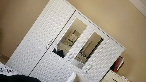 White 4-Door Wardrobe with Mirrors - perfect Condition used 9 month