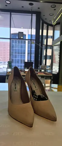 Miu Miu Nude Pointed Toe Heels - Size Unknown, Gently Used