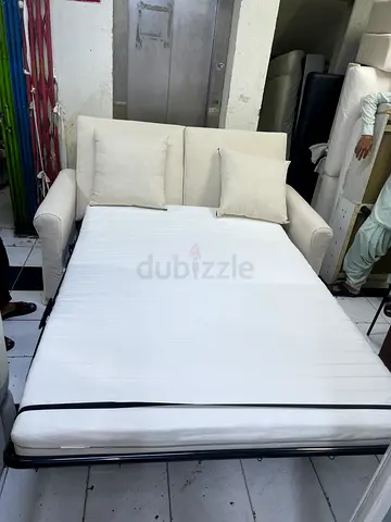 Comfortable Fabric Sofa Bed with Cushions