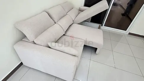 IKEA Esklstuna L shape Sofa Bed Beige
