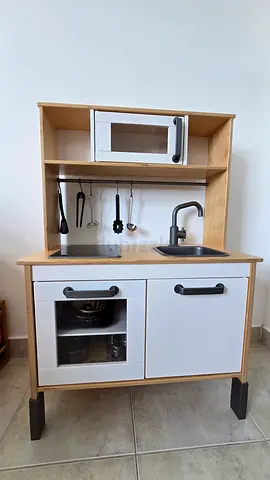 Wooden Play Kitchen with Accessories - Good Condition