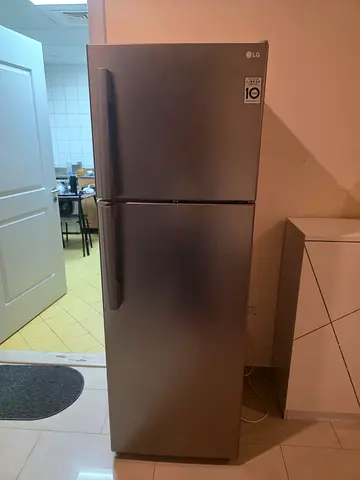 LG Top Freezer Fridge inverter - 2-Door, Silver, Excellent Condition