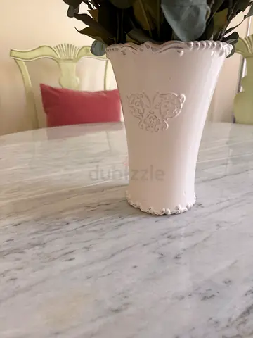 White ceramic vase