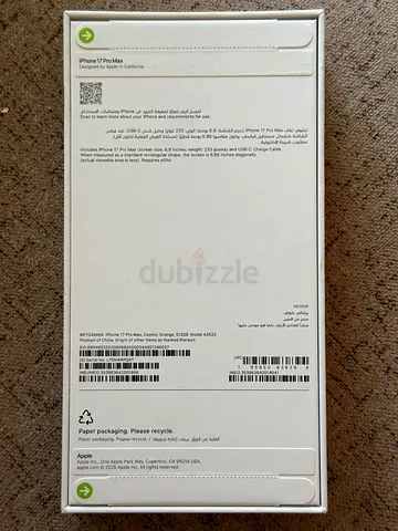 IPHONE 17 PROMAX 512GB
