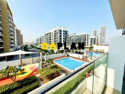 Furnished Studio with Balcony I Beautiful Pool & Boulevard Outlook I Move in Ready