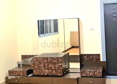 Matching Wide Dresser + Large Mirror + 2 Nightstands