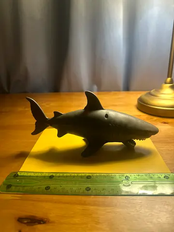 Great white shark toy 21 cm used lightly