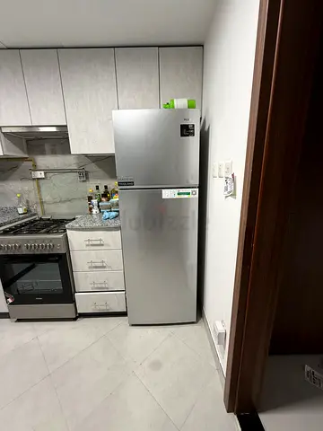 Silver Top-Freezer Refrigerator - Good Condition