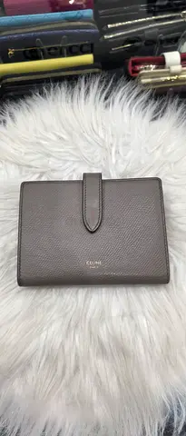 Brown Celine Medium Leather Wallet - Good Condition