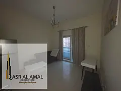 Furnished 1BR Apartment | Axis 5 | Balcony with City & Park View