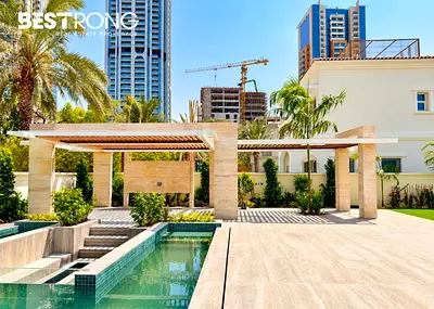 Luxuriously Upgraded 3BR + Maid Villa | Huge Plot | Private Pool | JVT