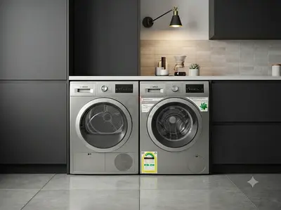 Bosch Series 8 Latest Model 9kg Washer & 9kg Dryer Set – Premium Laundry Pair