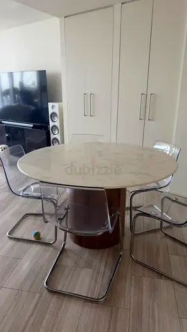 DINING TABLE & 5 CHAIRS SET | LIKE NEW
