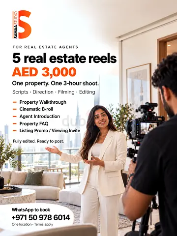 Real Estate Videography – 5 Edited Reels for AED 3,000