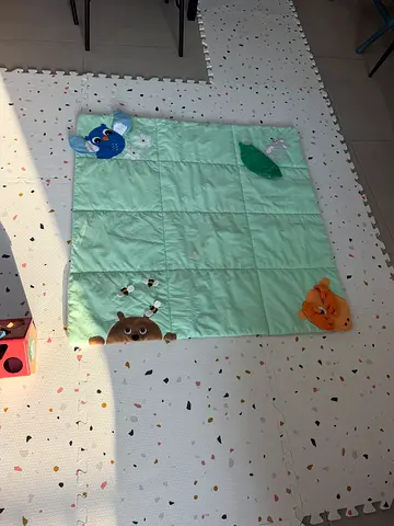 IKEA SANDBI Play Mat 100x100 cm - Scandinavian nature, multicolour (good used condition)