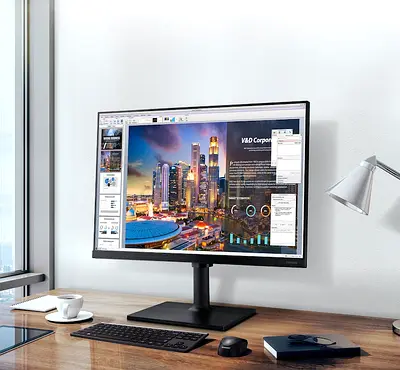 Samsung Professional Monitor 27 Inch Full HD (Hdmi, DP, USB) 75Hz AMD FreeSync 27T45F