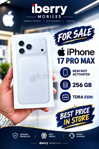 iPhone 17 Pro Max 256GB (New, Unactivated) - SILVER